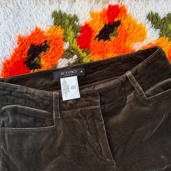 Etro Velvet Pants - Picture 2 of 5
